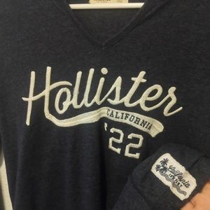 Hollister Logo Hoodie (Navy Blue)